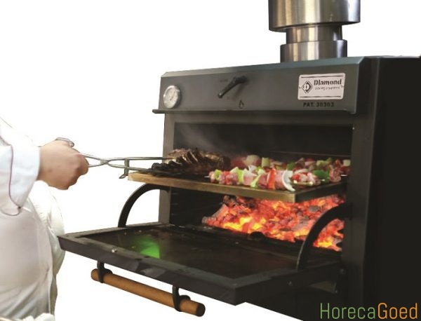 Nieuwe houtskool grill oven model impressie 5